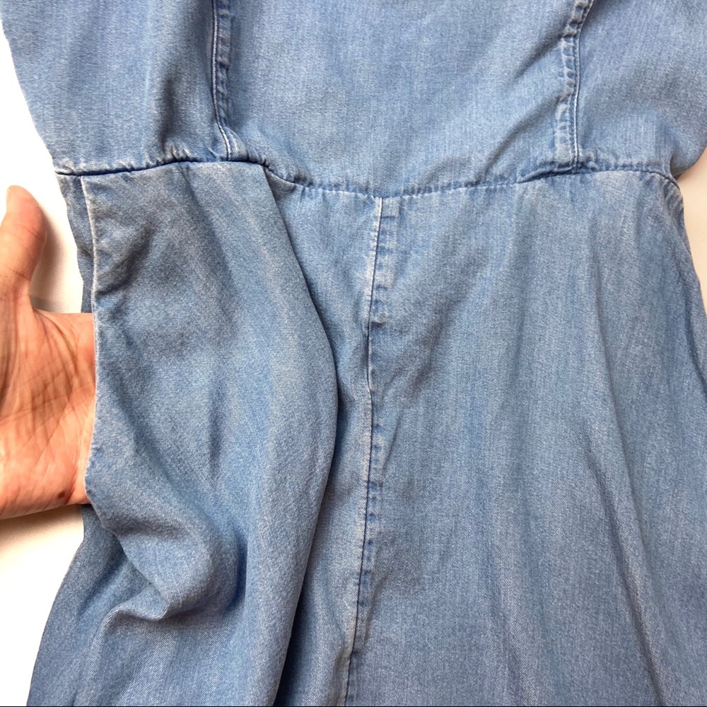 🦄 Kimchi Blue UO Chambray Romper 4 - Picture 6 of 11
